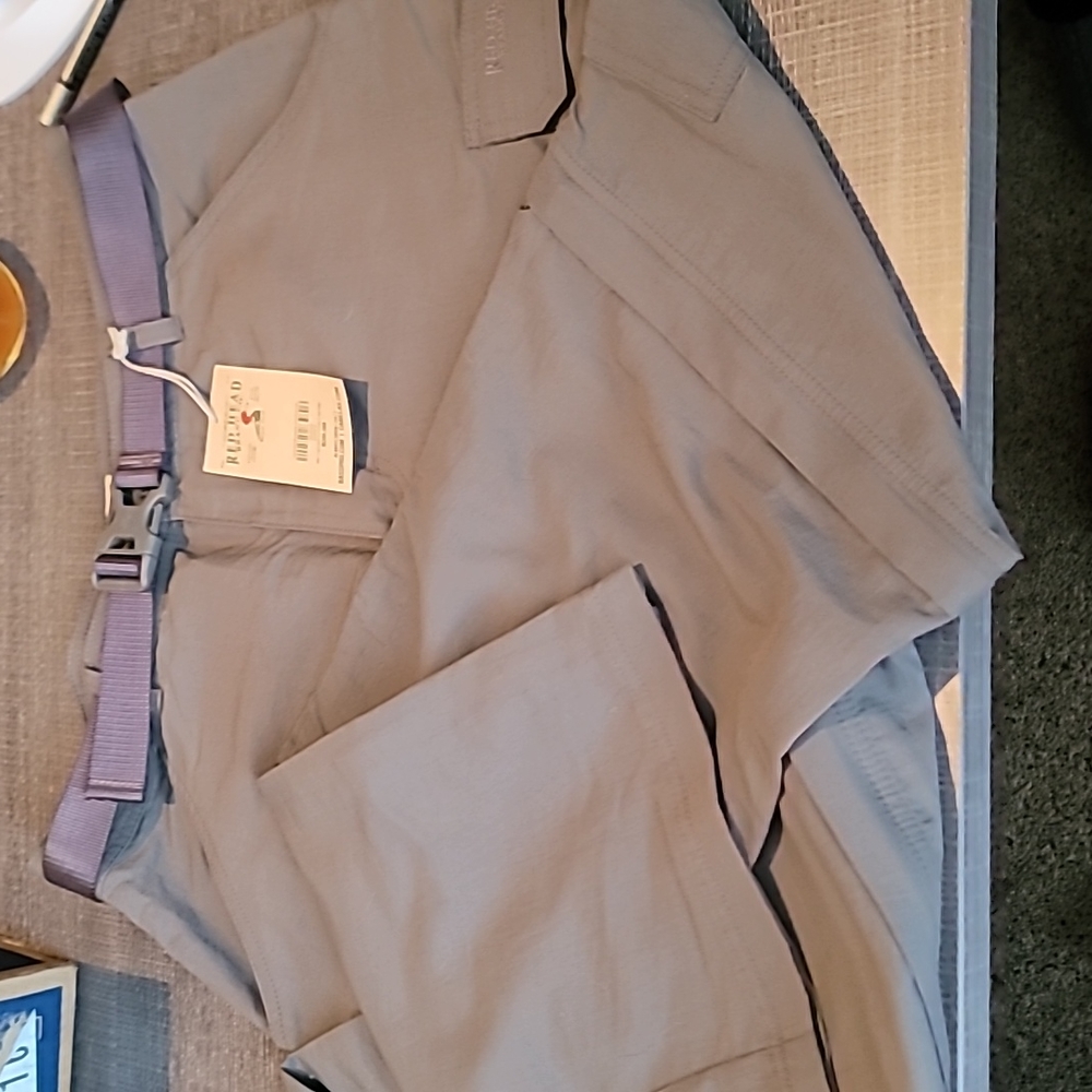 RedHead Men's Cargo Pants with Belt - Gray